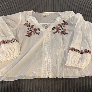 NWT Torrid Festi Flower Blouse